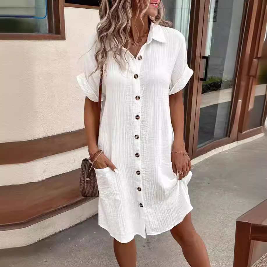 solid color long dress