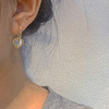 Retro small design sophisticated earrings, French retro style, trend of season, light luxury style