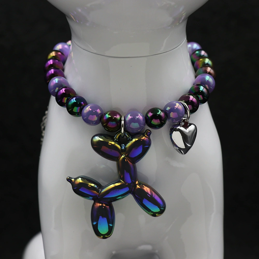 Ожерелье с бантом для котенка и собаки Amazon, милое ювелирное изделие, красочное жемчужное женское ожерелье