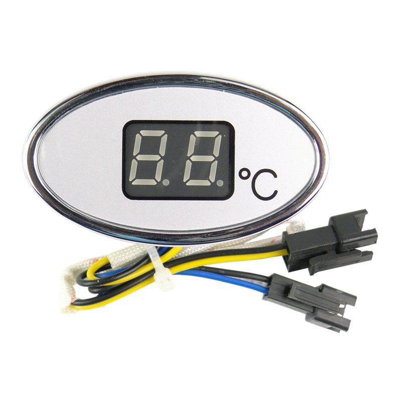 Temperatura del calentador de agua pantalla digital medidor fuerte gas de escape accesorios universales colección completa DC3V gas licuado
