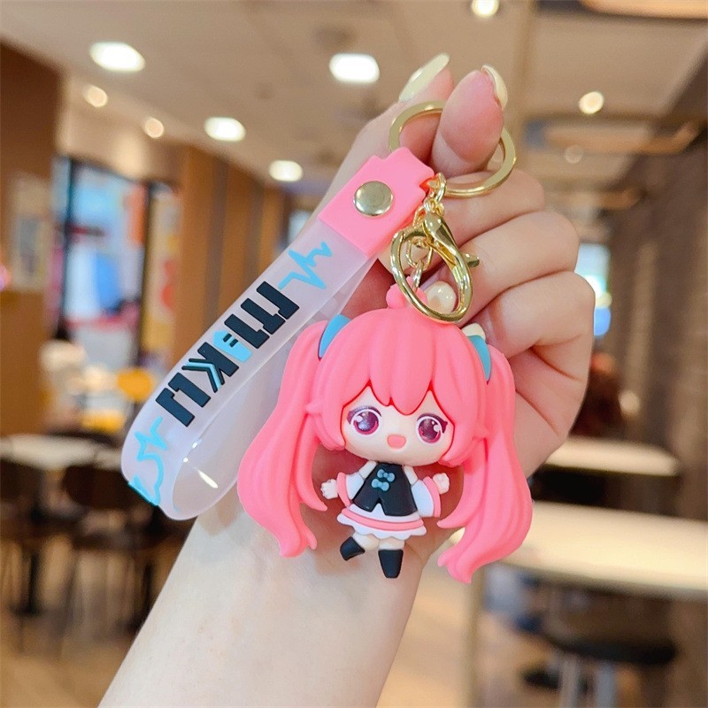 卡通灵动创想初音未来钥匙扣下雨天系列公仔挂件动漫周边礼品批发|undefined