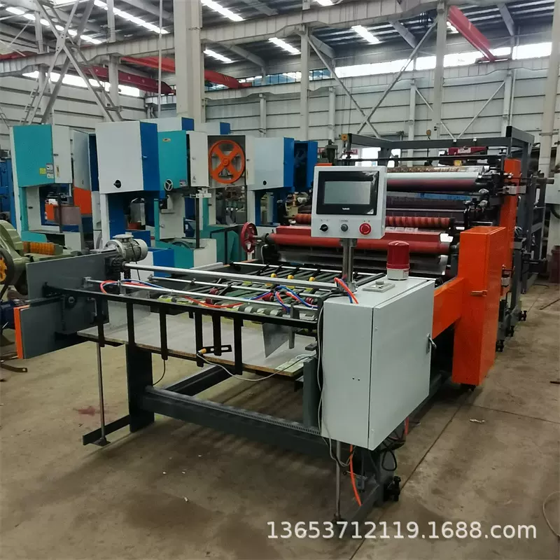 上坟黄纸加工设备彩色水墨印刷机殡葬火纸元宝纸印刷压泡一体机