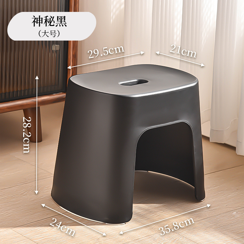 Taburete pequeño antideslizante doméstico fuerte taburete bajo sala de estar cocina baño taburete de baño adulto duradero taburete de cambio de zapatos