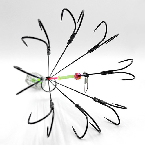 Fish bait cage, eight-claw hanging fish hook, anti-hanging bottom facing anchor fish hook, fishing gear supplies wholesale