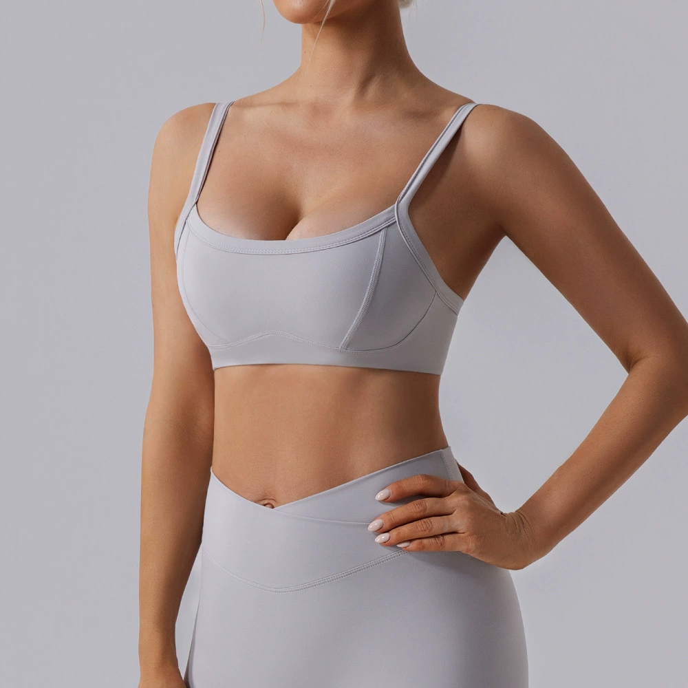 Supporting shockproof sports bra, high strength quick dry yoga clothing for gym, beautiful back, for running