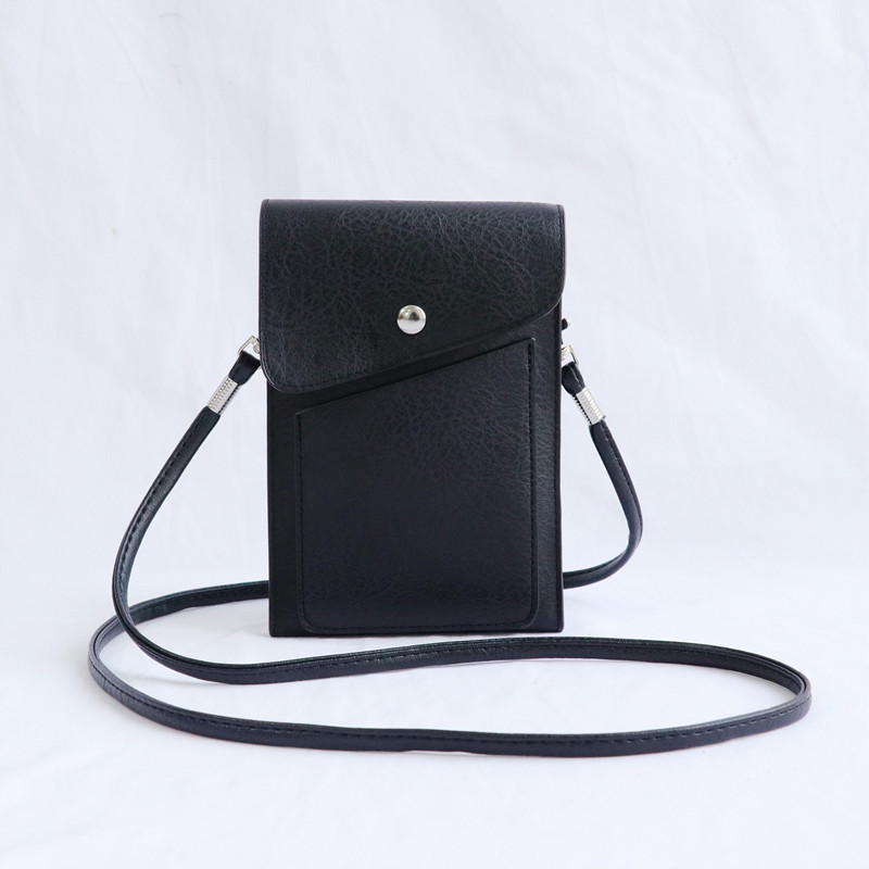 Bolsa de teléfono móvil de color sólido para las mujeres 2022 verano nuevo retro hombro Messenger bolsa versátil MINI BOLSA monedero bolsa