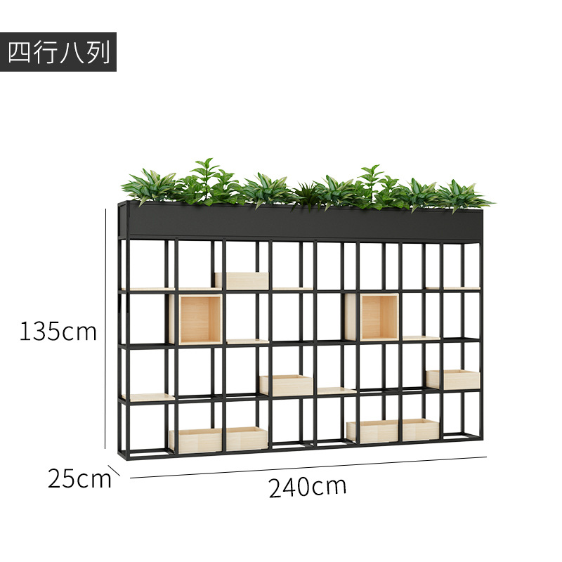 길이 240 * 너비 25 * 높이 135cm 2 나무 상자 파티션 로그 색상
