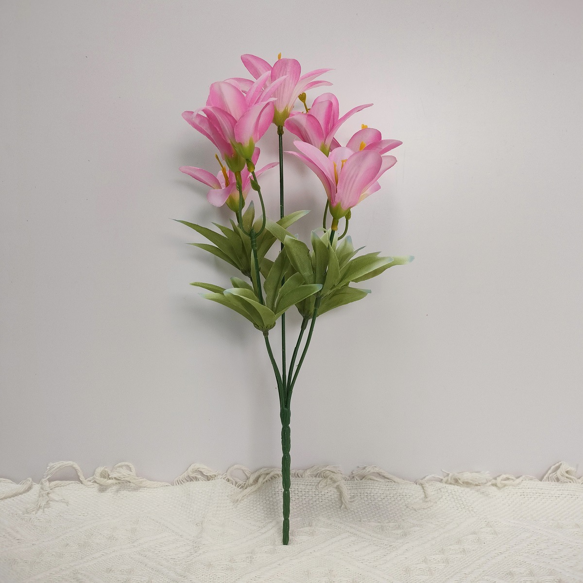 Simulación de flores de lirio decoración del hogar diseño de props de fotografía boda Jardín de Monet Simulación de flores de estilo de Monet