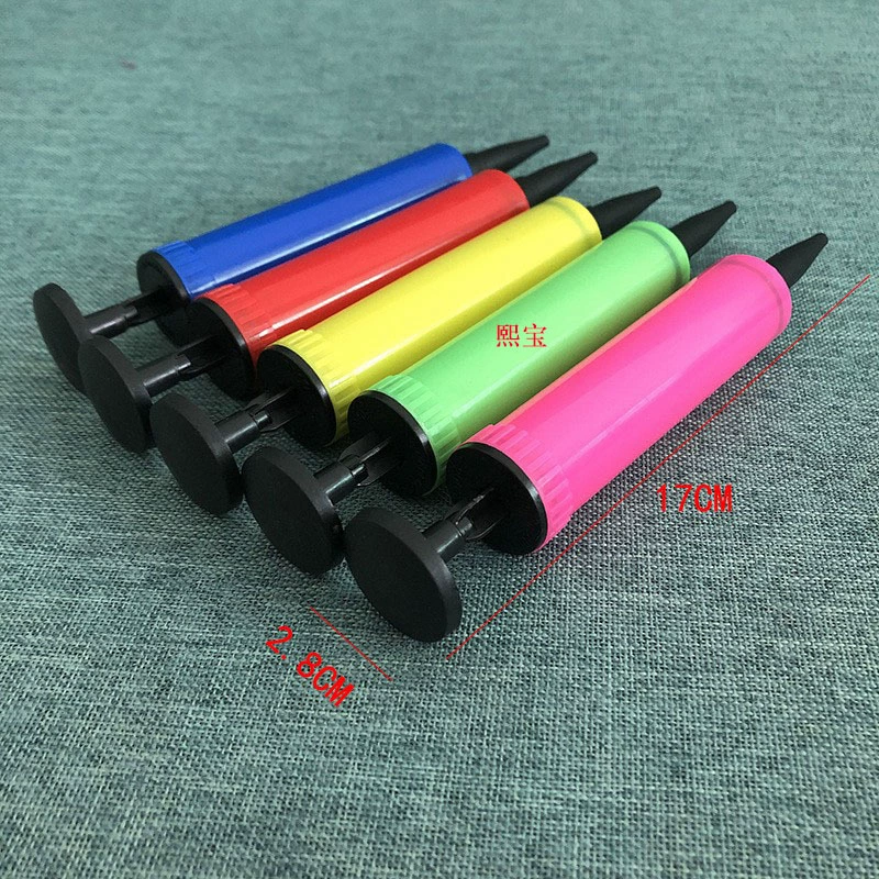 Оптовая продажа, в наличии 17cm маленьких воздушных насосов, ручной надувной насос, воздушный шар, пляжный мяч, кольцо для плавания, оборудование для выдувания