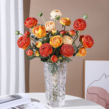 高品质露莲花仿真花假花室内客厅装饰花摆件餐桌花摆设插花束轻奢