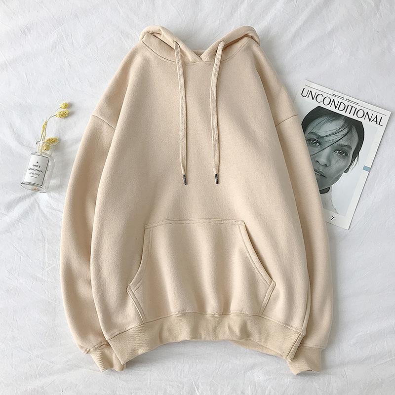 Solid Color Sweatshirt Men's Thin Hooded Hong Kong Style Fashionable Loose Couple's Spring and Autumn Sports Hooded Top Jacket Fashionable Brand