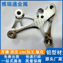 铝型材开模定制cnc加工 铝合金刹车泵摩托车改装刹车片挤压定做件