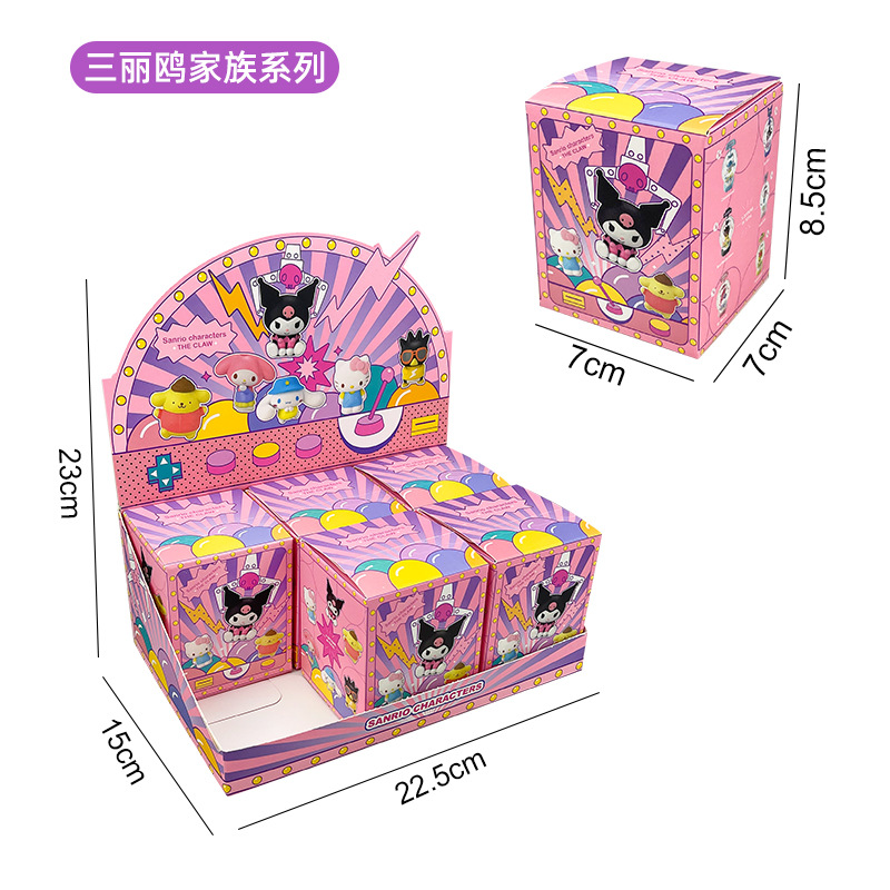 Caja ciega al por mayor Sanrio Colomi muñeca clip caja ciega de plástico fresas osos muñecas muñecas juguetes de mesa para chicas