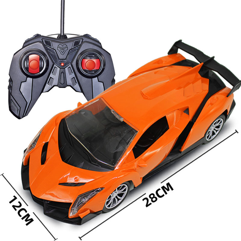 Coche de control remoto de cuatro vías para niños 1:16 modelo de coche deportivo juguete eléctrico niño coche juguete fábrica directa transfronteriza