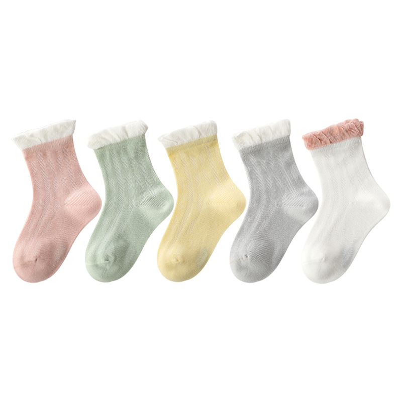 Summer children's thin cartoon breathable socks for men and women…
