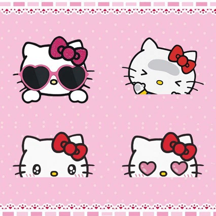 Милый мультяшный кот Hello Kitty, мотоцикл, электромобиль, наклейка, блокирующая царапины, декоративная наклейка на шлем