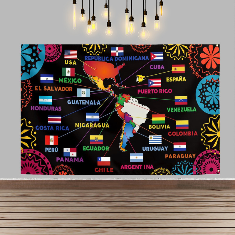 Spanish Traditional Monthly Photo Decoration Banner Hanging Cloth Calendar Monthly Holiday Atmosphere Arrangement Photography Background Cloth