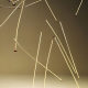 Stainless steel 9-pin T-pin flat needle flat needle plating real gold beaded material DIY jewelry accessories