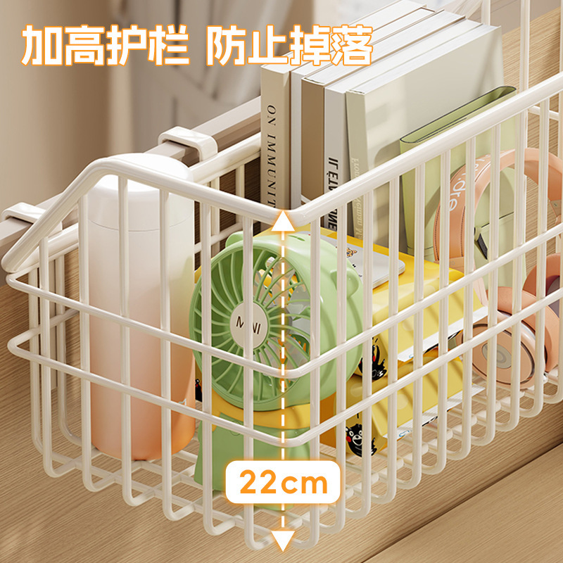 事務机の物置棚の事務室のデスクトップの収納箱のステーションは神器を整理してベッドの上でかごを収納します。|undefined