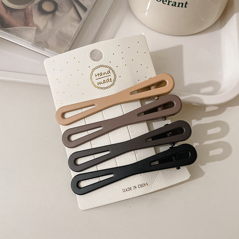 Lindo leche marrón pato clip frente hembra flequillo horquilla accesorios de pelo BB clip horquilla pequeño clip tocado