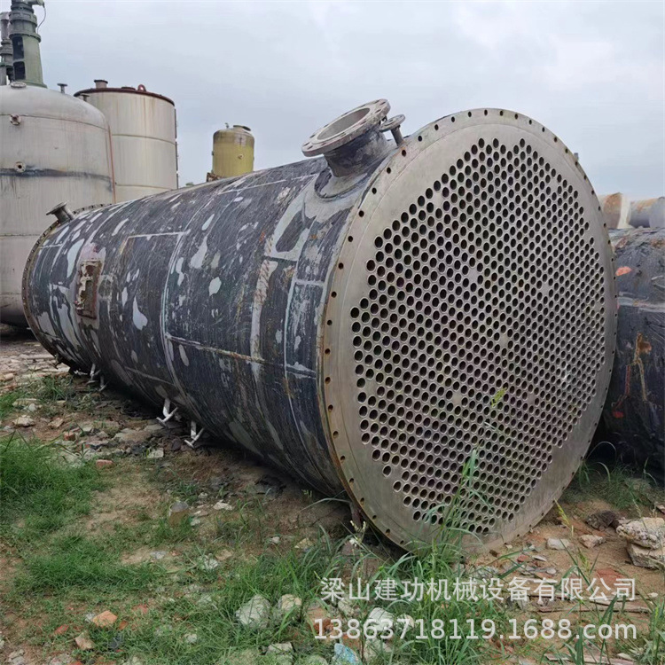 二手不锈钢冷凝换热器 冷热交换器 高压钛材换热器 列管冷凝器