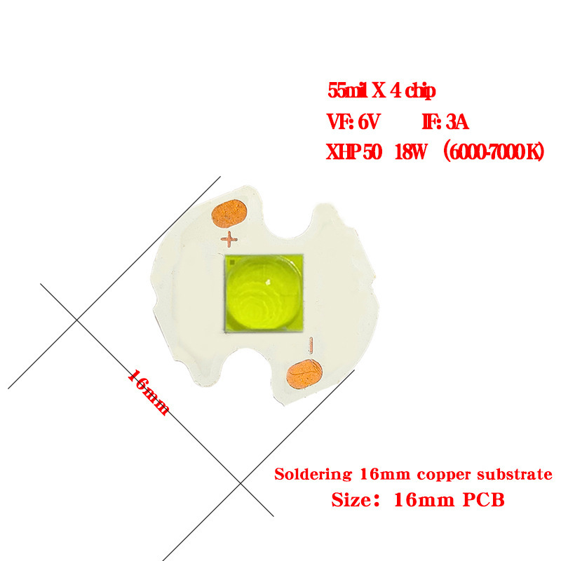 Dc 3v/6v/12v xhp 50電球t 6 xhp 70電球xhp 90 led 18-40w強光懐中電灯|undefined
