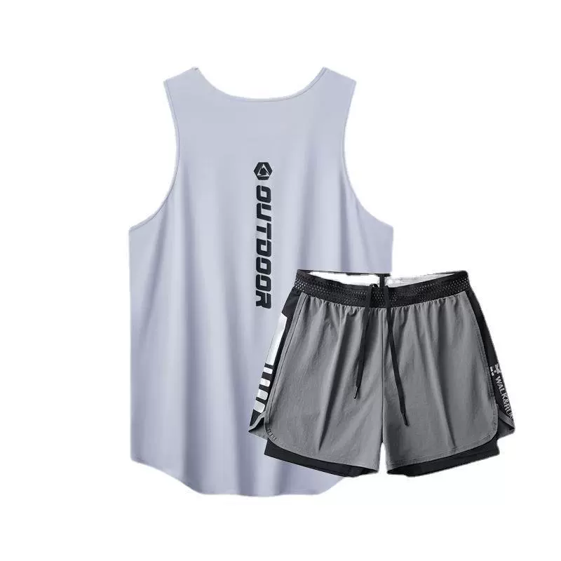 Swimwear, set, quick dry trousers, vest for adults