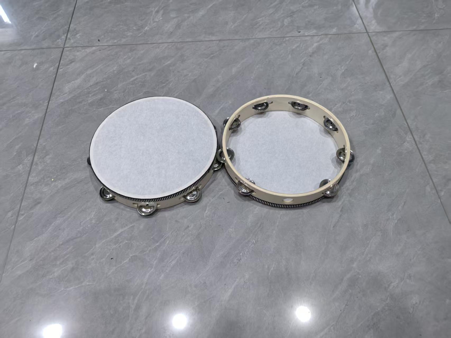 Pandereta Infantil de Madera 4-10 pulgadas Madera para Educación Musical