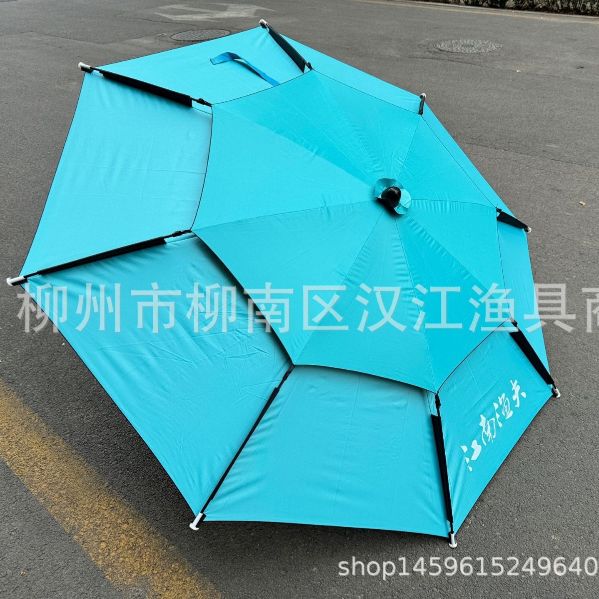 活动雨伞 玻璃钢骨1.8米  双层黑胶扣架1.9米