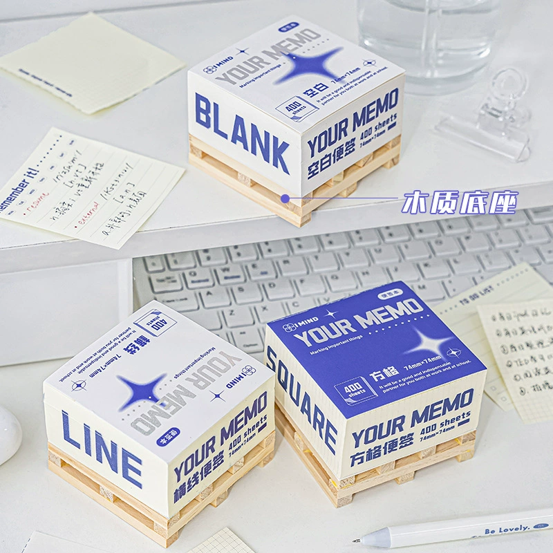 Wooden note for students, high quality sticker, scheduler