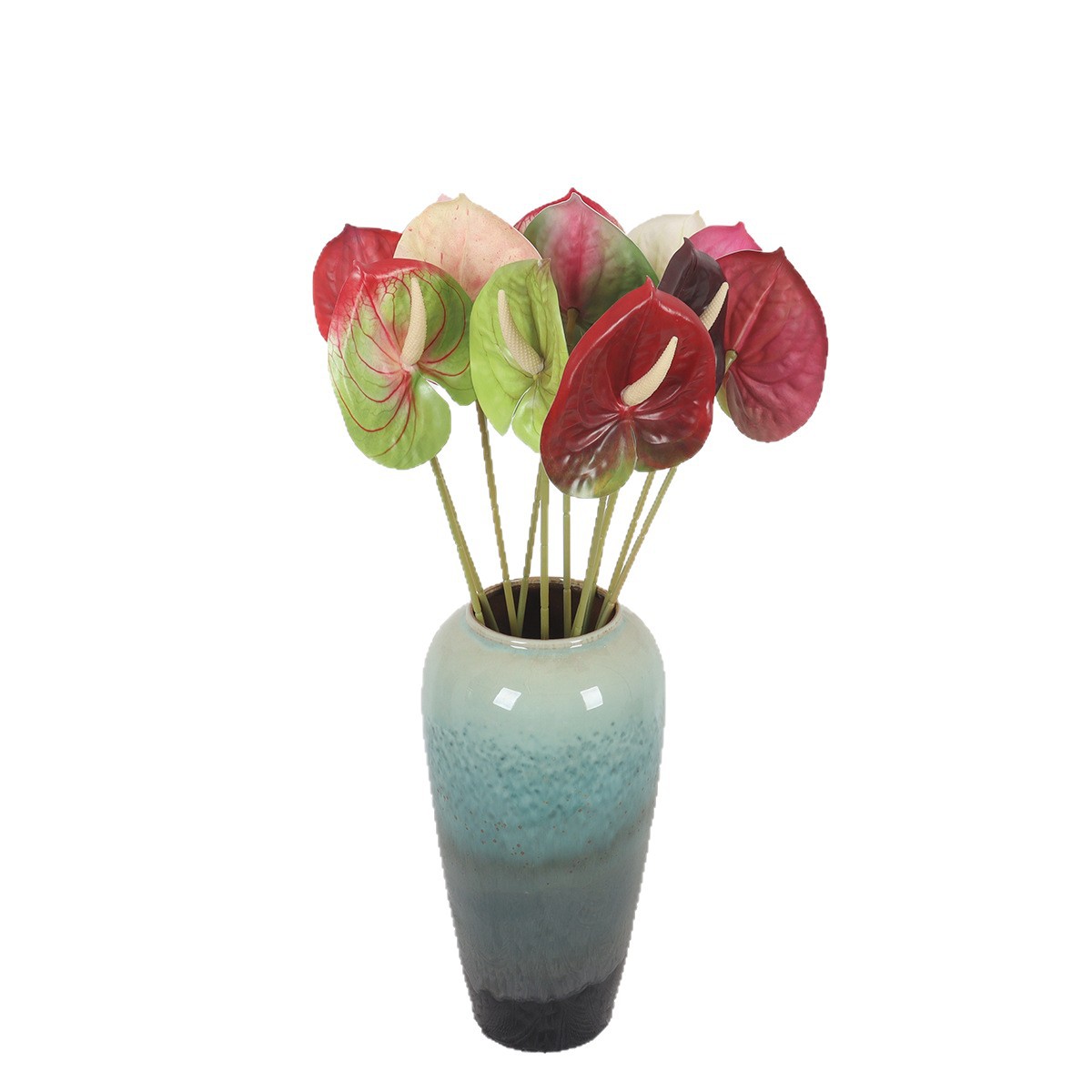 3D Printed Anthurium Flowers, Artificial Flower Arrangements For Home, Wedding Hall, Banquet Decoration, Photography_voghion.com
