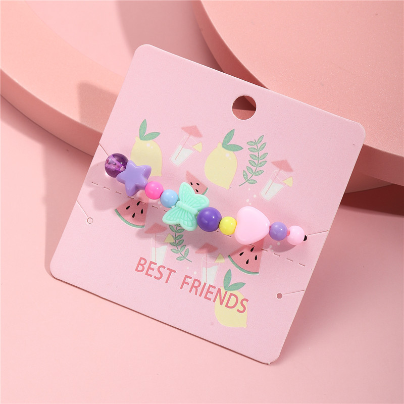 Cartoon Style Geometric Resin Beaded Kid's Bracelets display picture 1