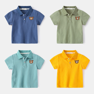 2023�ļ���ͯ����POLO�� ��ͨ�޲��BñT�� ��ɫС�����eͯ�b����