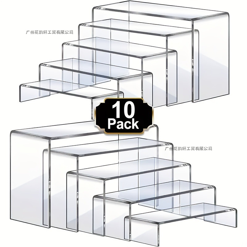 透明亚克力手办展示架浴室化妆品置物架U型桌面分格跨境temu爆款