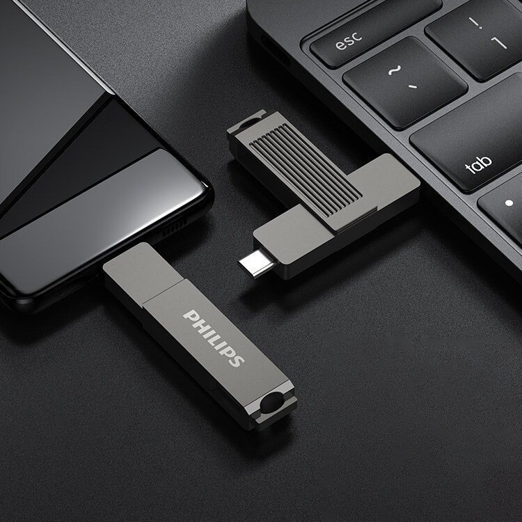 フィリップスuディスクtype-c携帯パソコン両用ダブルインターフェースUSB3.0金属オフィス専用高速優盤|undefined