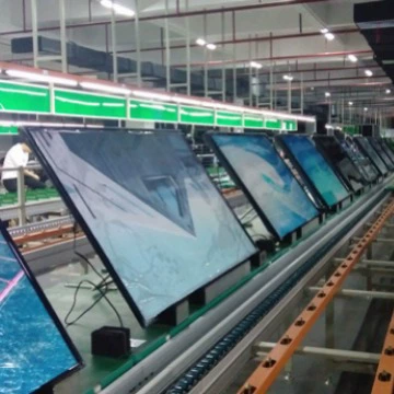 Профессиональный сборочный конвейер LCD конструкции и продукции, оборудование вызревания продукции дисплея