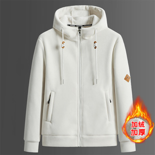 Cross-border Hooded Fleece 2024 Autumn and Winter Outdoor Fashion Couple Jacket Coat Thickened Warm Coral Fleece Coat