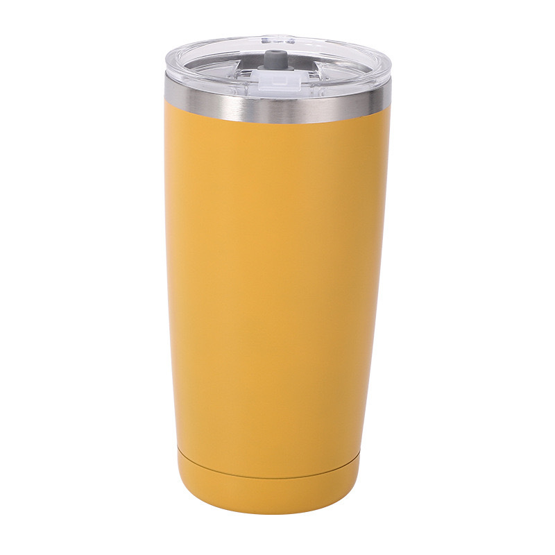 Ventas transfronterizas calientes 304 taza de aislamiento térmico de acero inoxidable de doble vacío de 20oz taza de aislamiento térmico portátil de automóviles de hielo