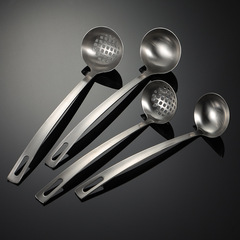 AISI 304 stainless steel Eern ergonomic soup ladle with multiple sizes, sand-polished soup pot, gift for hotels and kitchen utensils