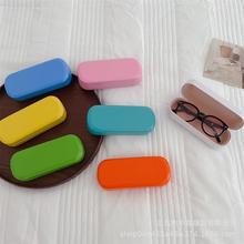 儿童太阳镜盒洋气糖果色亮面眼镜盒男女童宝宝出游便携收纳墨镜盒