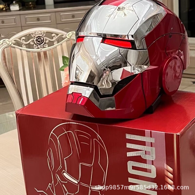 アイアンマン ヘルメット ジャスパー 1:1 コレクタブル MK5 ヘルメット インテリジェント音声起動 スリーインワン テクノロジーが光る開閉可能|undefined