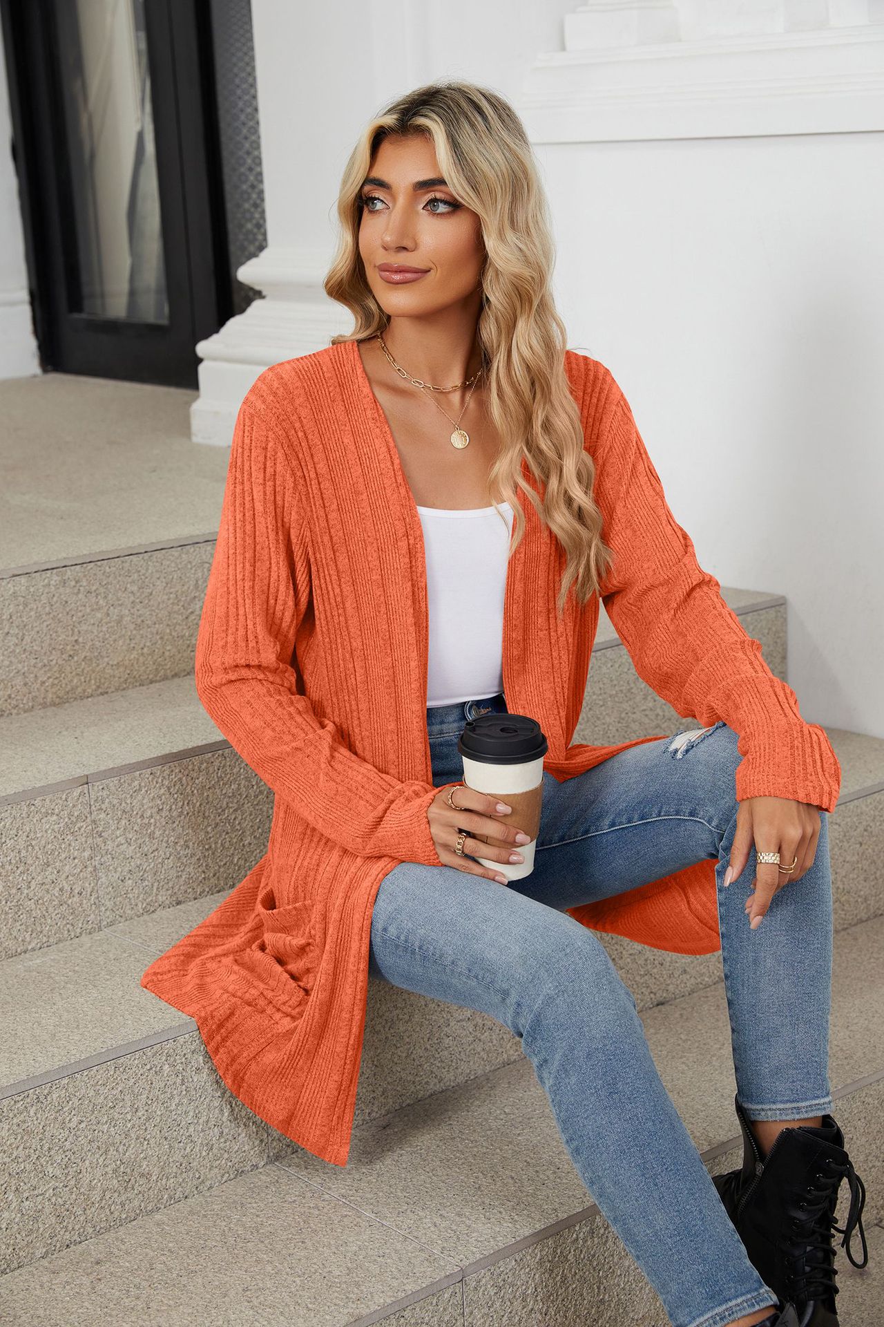 490g Weight Long Sleeve Sleeve Length Placket Placket Type Regular Sleeve Sleeve Type Nylon, Spandex, Polyester Fabric Type Long Top Length Cardigan Tops Type Holiday, Daily Occasion Collarless Neckline Regular Fit Fit Type Solid Color Pattern Winter, Autumn Season Women's Gender Casual, Elegant Style Wholesale Women's Casual Elegant Solid Color Long Sleeve Sweaters & Cardigans 37
