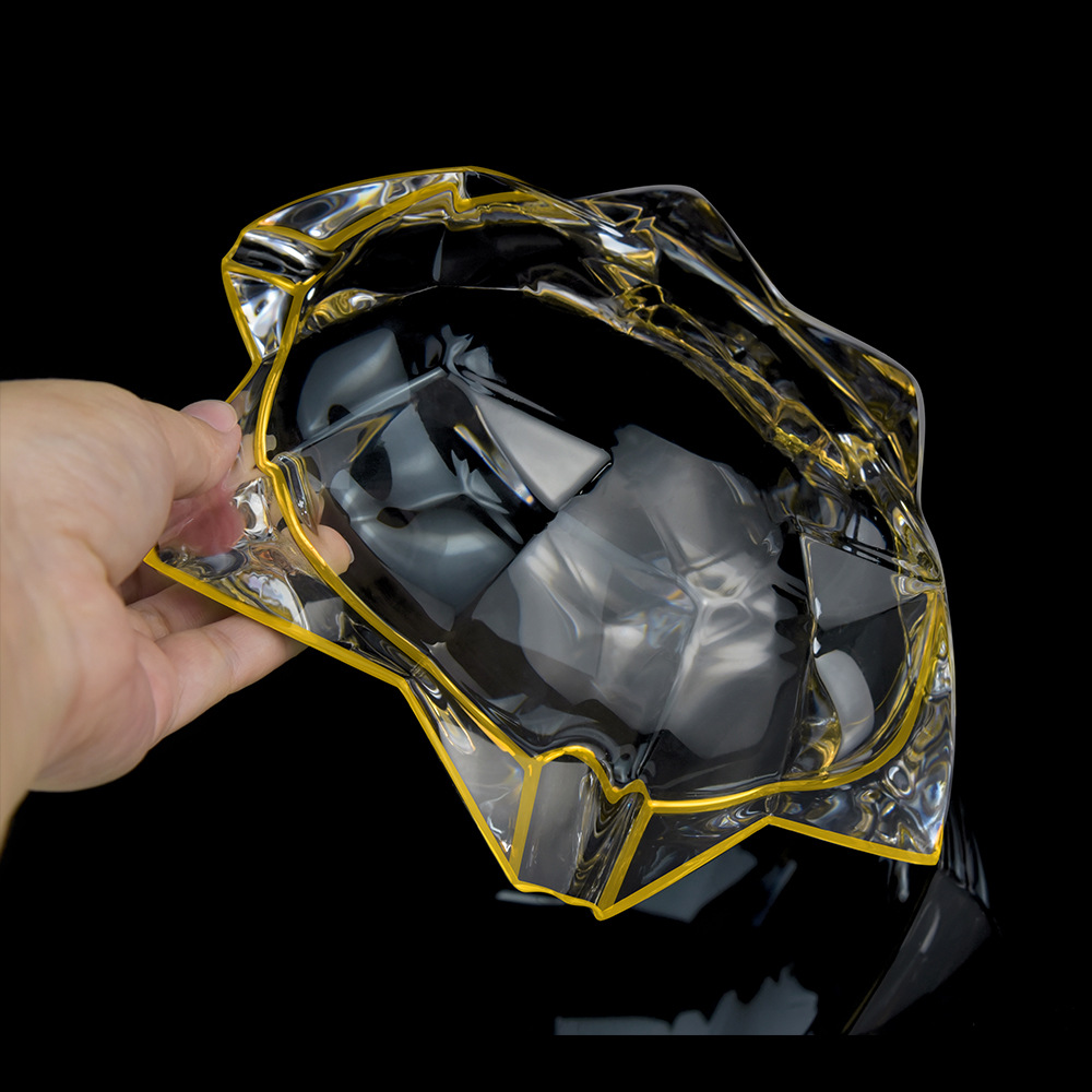 抖音直播带货好物 家居生活馆轻奢摆件 欧式不规则四角烟灰缸家用