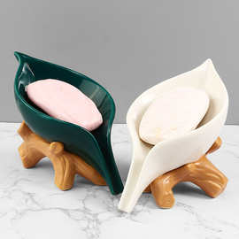 陶瓷香皂盒简约沥水肥皂盒酒店卫生间置物架皂碟免打孔浴室皂托架