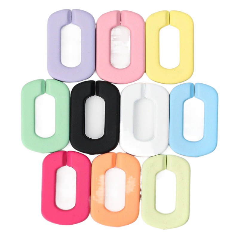 20*30 мм акриловая резиновая краска пряжка цепи мобильного телефона пластиковое открывающее кольцо аксессуары кулон DIY ювелирные аксессуары