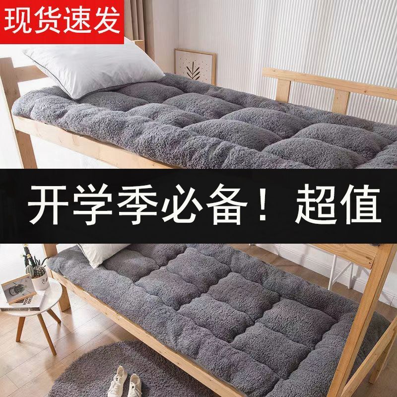 Wholesale Thickeneded Winter Warm Cashmere Mattress Mattress 0.9m Single Tatami Student Dormitory Quilt