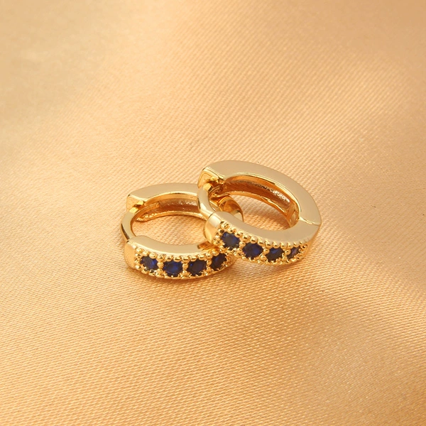 EC06-7 Small Champagne Golden Blue Stone