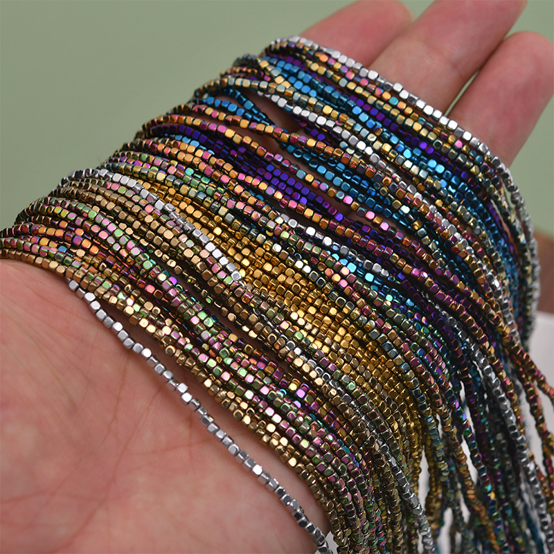 20g Weight Beads Jewelry Making Type 2*2mm Jewelry Making Size DIY Jewelry Accessories Classification 0.6mm Hole Size 210 Pieces Per Piece Quantity Hematite Material Geometric Pattern Plating Design Simple Style Style 210 Pieces Per Piece 2*2mm 0.6mm Hematite Geometric DIY Jewelry Accessories Beads 1