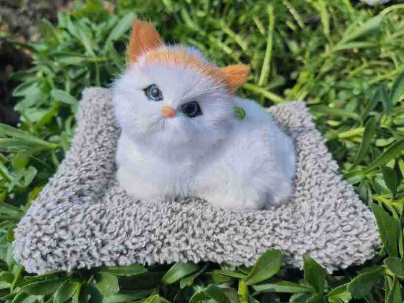 Carbón activado para adornos de automóviles nuevo gato simulado muñeca montado en el automóvil para eliminar formaldehído para atraer la fortuna al por mayor fresco image 9