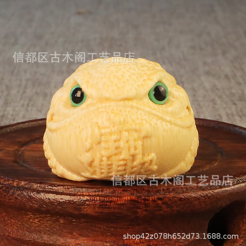 無垢竹 Bully Golden Toad ハンドピース 竹彫刻 4.0 Golden Toad 多用途文具 翡翠竹 無垢竹 高密度古材|undefined